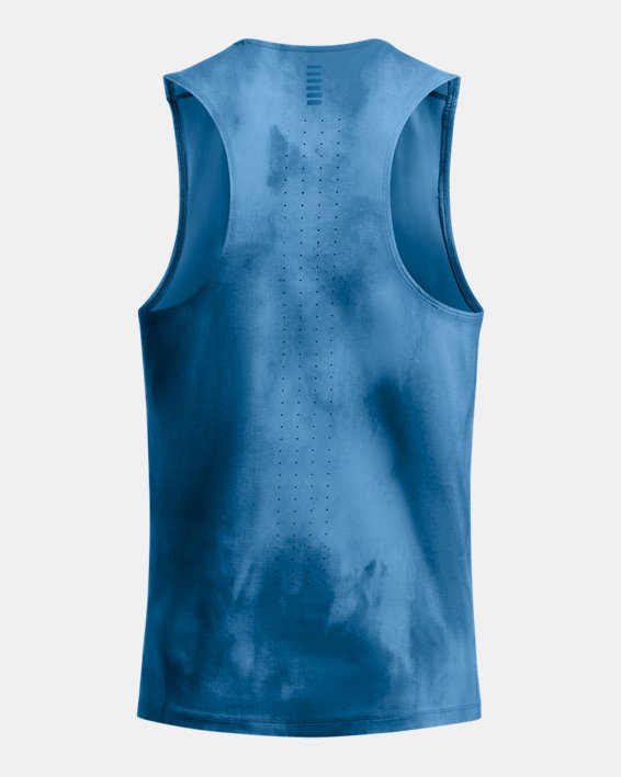 เสื้อกล้ามพิมพ์ลาย UA Launch Elite สำหรับผู้ชาย in Blue image number 4